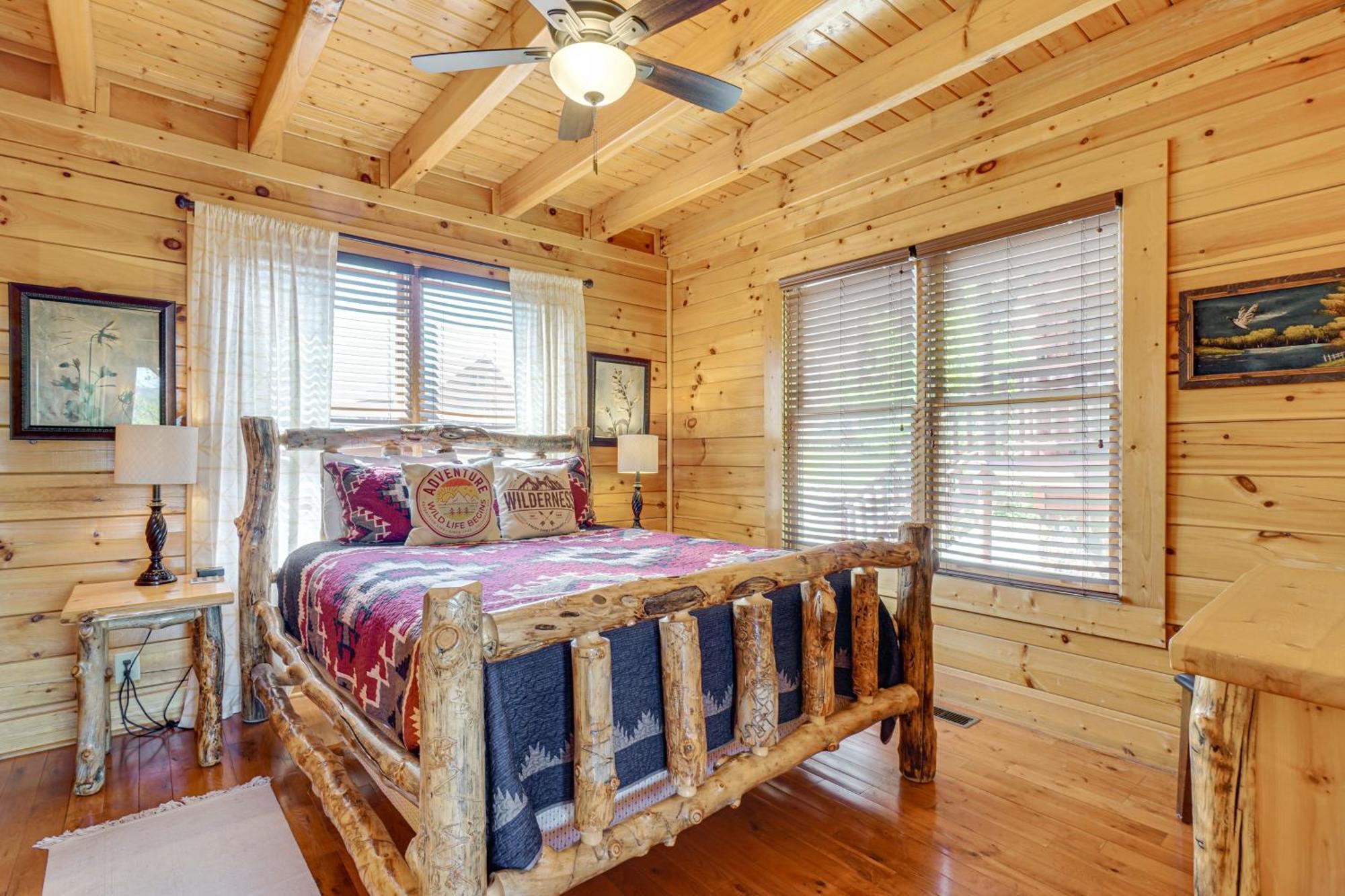 Mountain Dreams Cabin Hot Tub, Sauna And Views! Sevierville Esterno foto
