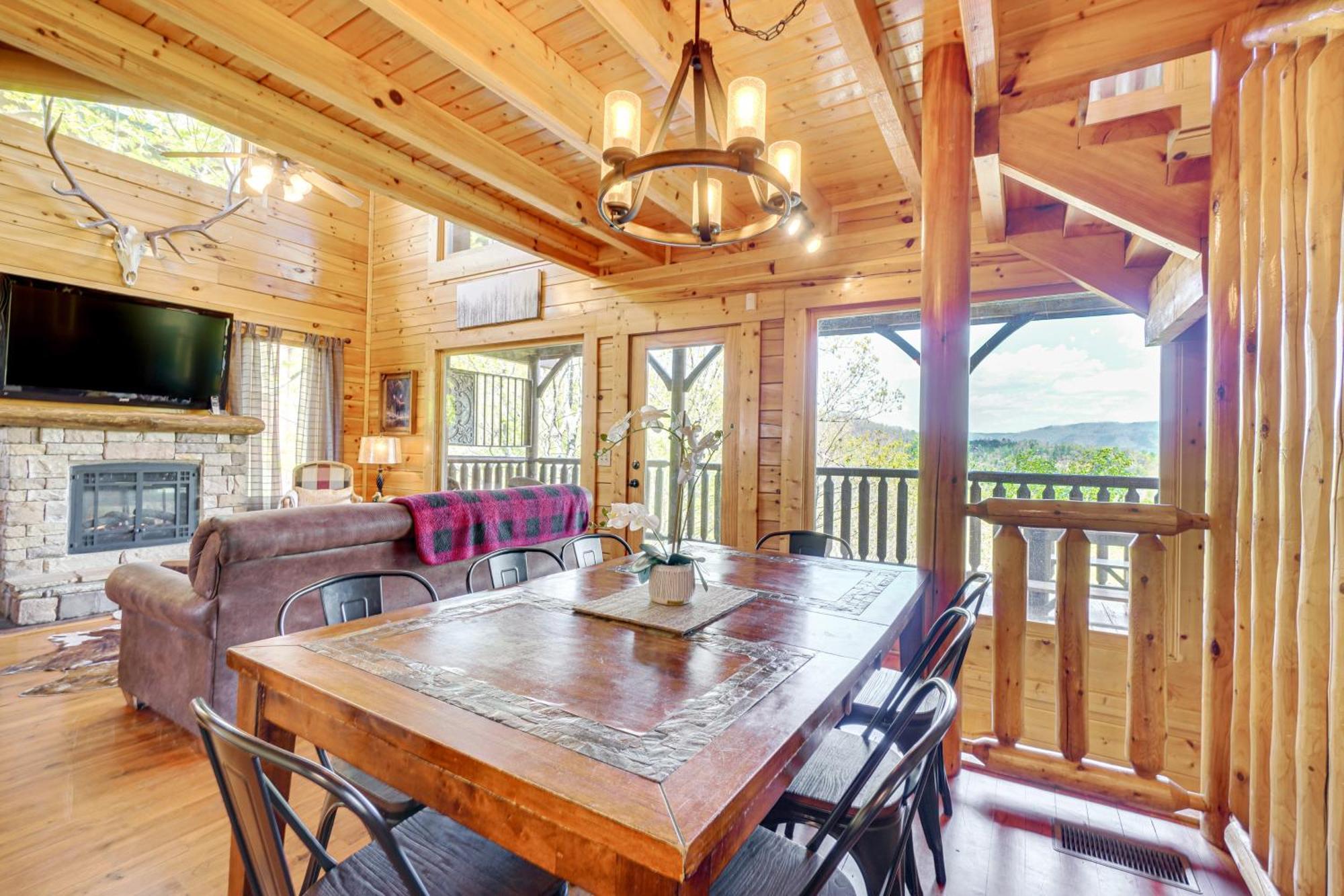 Mountain Dreams Cabin Hot Tub, Sauna And Views! Sevierville Esterno foto